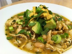 Southwest Chicken and white bean soup